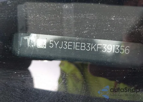 2019 Tesla Model 3 Long Range/Performance from USA, damaged, VIN 5YJ3E1EB3KF391356